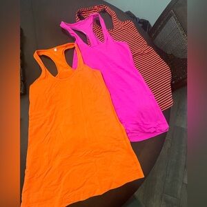 Lot of 3 Lululemon tops size 8